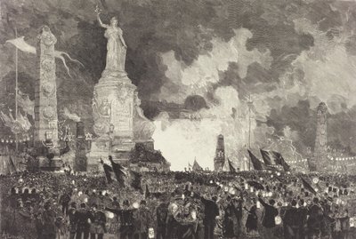 14 luglio. Illuminazione della Place de la République da Auguste Lepere