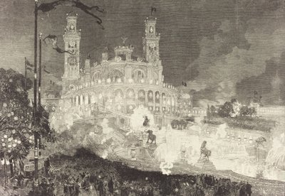 14 luglio. Illuminazione del Palais du Trocadéro da Auguste Lepere