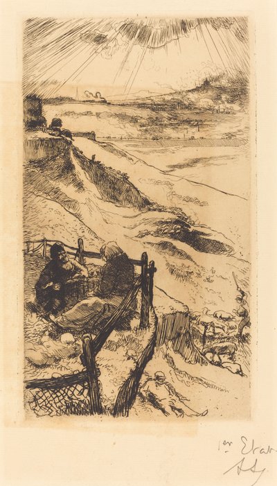 Cave Americane, vicino Parigi da Auguste Lepere