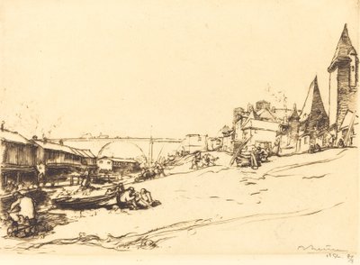 Angers - La casa del Re di Polonia, 1912 da Auguste Lepere