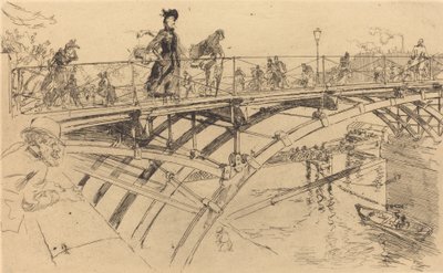 Ponte delle Arti Le pont des Arts, 1890 da Auguste Lepere