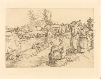 Sepoltura nella palude della Vandea da Auguste Lepere