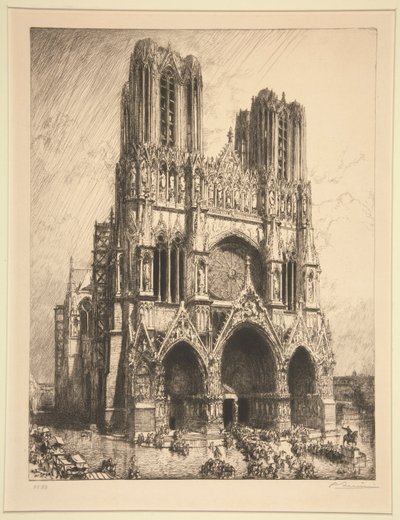 Cattedrale di Reims da Auguste Lepere