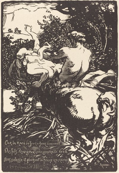 Il centauro da Auguste Lepere