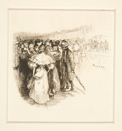Folla alla biglietteria (?) da Auguste Lepere