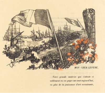 Pagina di dedica da Auguste Lepere