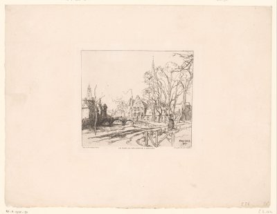 Vista sul ponte del Begijnhof a Brugge da Auguste Lepere