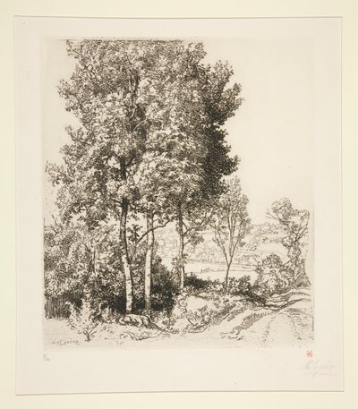 La valle del Petit Morin vicino a Verdelot (Seine-et-Marne) da Auguste Lepere