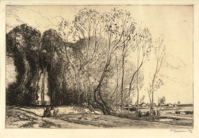 Paesaggio con Due Figure da Auguste Lepere