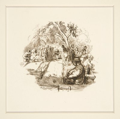 Bocce sul prato da Auguste Lepere