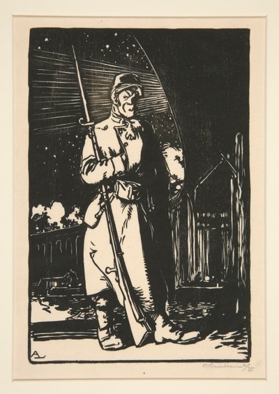 Le G. V. C. (Gardes des voies de communications), da La Guerre de 1914, prima serie, n. 9 da Auguste Lepere