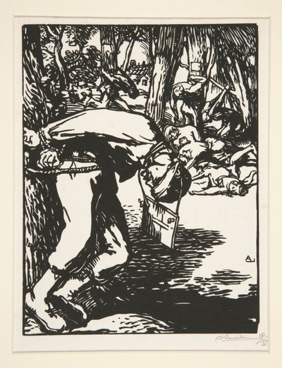 Les Francs-Tireurs (Tiratori scelti), da La Guerre de 1914, prima serie, n. 11 da Auguste Lepere