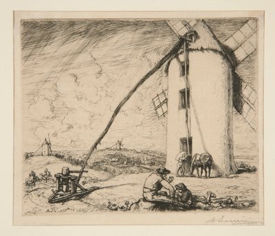 Moulin des Chapelles (Vendée) da Auguste Lepere
