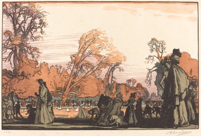 Lo stagno nelle Tuileries da Auguste Lepere