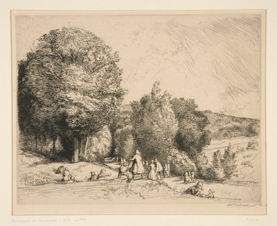 Passeggiata domenicale (Crecoeur-le-Grand) da Auguste Lepere