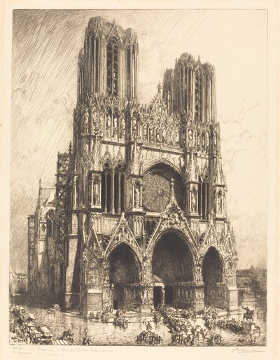 Cattedrale di Reims da Auguste Lepere