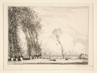 Tenda di pioppi (Vendee) da Auguste Lepere