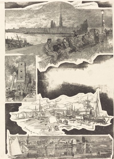 Rouen da Auguste Lepere