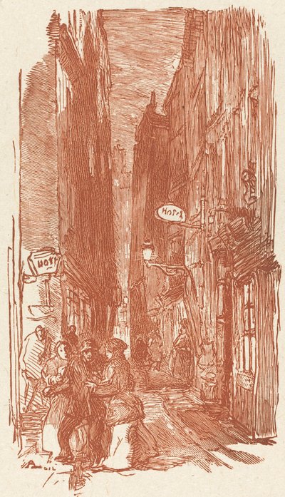 Rue Saint-Severin da Auguste Lepere