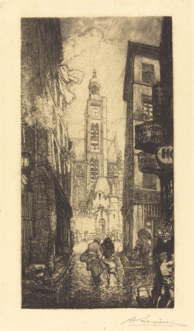 Rue de la Montagne-Sainte-Genevieve, Parigi da Auguste Lepere