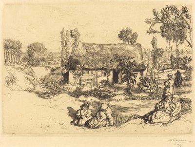 Rifugio per i poveri, Vandea (Le nid de pauvres, Vendee) da Auguste Lepere
