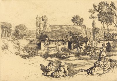 Rifugio per i poveri, Vendee, 1909 da Auguste Lepere
