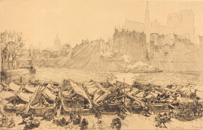 Il grande mercato delle mele Le grand marché aux pommes, 1891 da Auguste Lepere