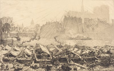 Il grande mercato delle mele da Auguste Lepere
