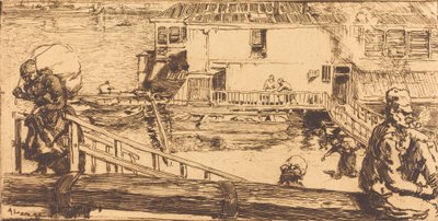 Il lavatoio, 1891 da Auguste Lepere