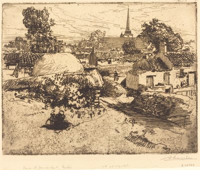 Veduta di St.-Jean-de-Mont, Vendee (Vue de St.-Jean-de-Mont, Vendee) da Auguste Lepere