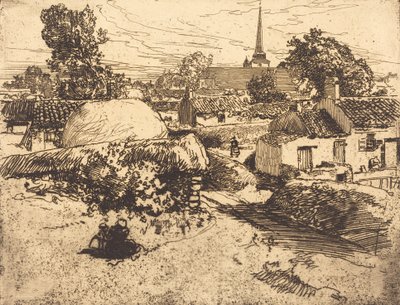Veduta di St.-Jean-de-Mont, Vendee, 1892 da Auguste Lepere