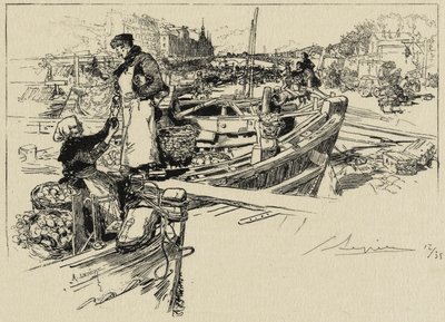 Scena al molo, forse anni 1880 da Auguste Louis Lepère
