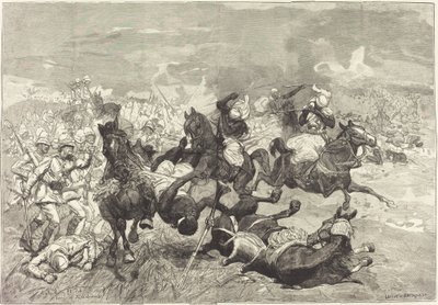In Sudan: Battaglia di El-Teb da Auguste Lepère and Jacques Beltrand after Józef Chelmonski