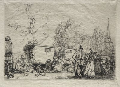 Alla Fiera di Saint-Jean-de-Monts da Auguste Louis Lepère