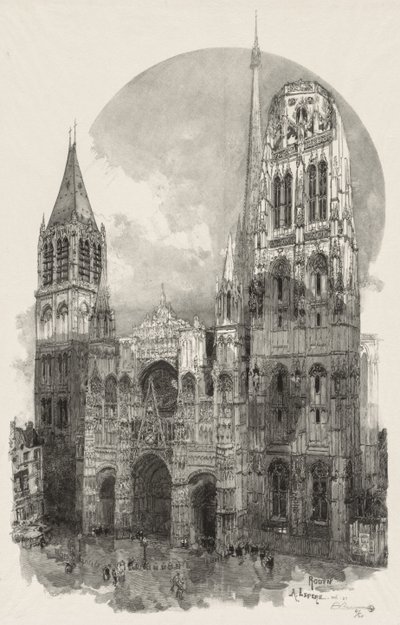 Rouen Illustré: La Cattedrale di Rouen da Auguste Louis Lepère