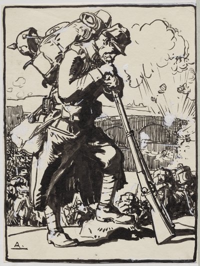 La ritirata dopo Charleroi da Auguste Louis Lepère