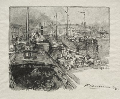 Il Bacino della Villette da Auguste Louis Lepère