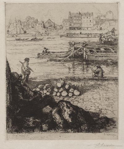 Il facchino: Quai de la Gare da Auguste Louis Lepère