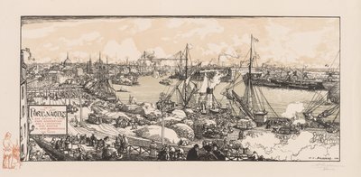 Il porto di Nantes da Auguste Louis Lepère