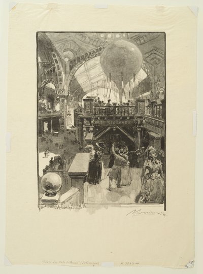 Palazzo delle arti liberali: interno da Auguste Louis Lepère