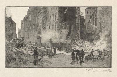 Piazza Gerson e Rue Restot da Auguste Louis Lepère