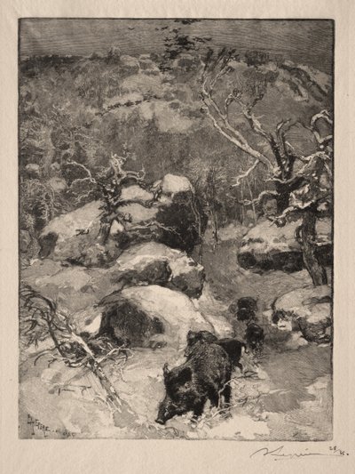 Roccia Cuvier Chatillon da Auguste Louis Lepère