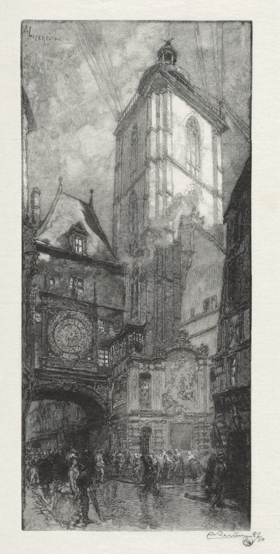 Rouen Illustré: La Gros Horloge da Auguste Louis Lepère