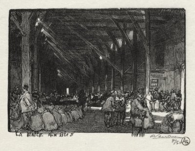 Rouen Illustré: La Halle aux Blés da Auguste Louis Lepère