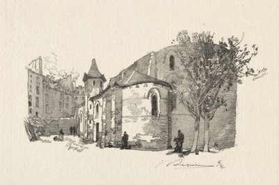 San Giuliano il Povero, Vista esterna da Auguste Louis Lepère