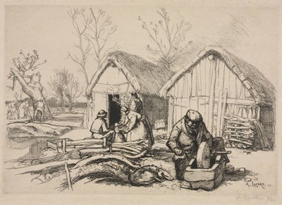 La casa del taglialegna (Vandea) da Auguste Louis Lepère