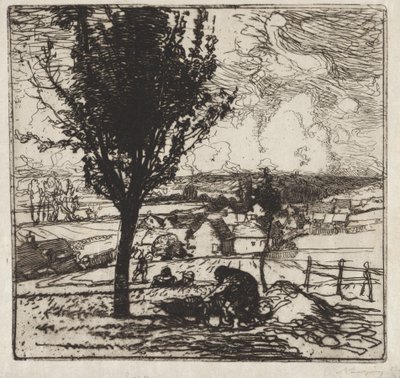 Veduta di Jouy-le-Moutier da Auguste Louis Lepère