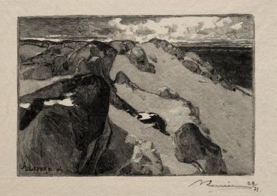 Arbonne, le Gros-Sablon da Auguste Louis Lepère