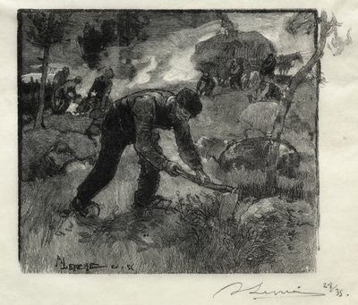 Estirpatori di erica da Auguste Louis Lepère