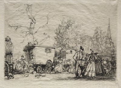 Alla Fiera di Saint-Jean-de-Monts da Auguste Louis Lepère